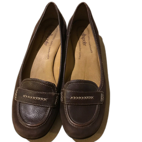 Softspots Dark Brown Suede Loafers - Picture 8 of 12
